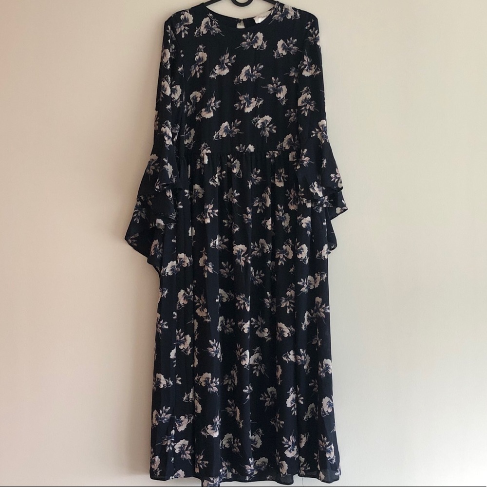 Floral print long dress